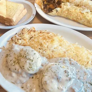 Country benedict and Taco omelet