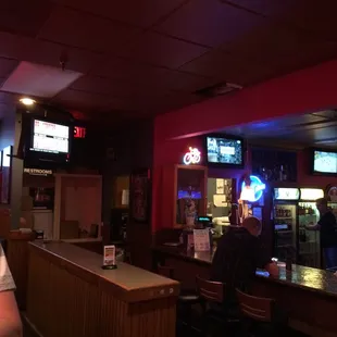 The bar area