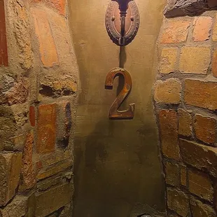 the number 2 on the wall