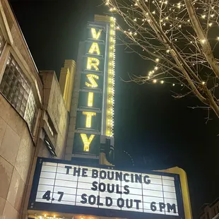 the marquee for the bourquins and souls sold out 6pm