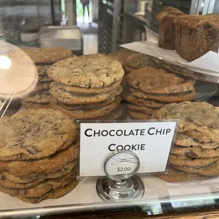 Chocolate chip cookies $2