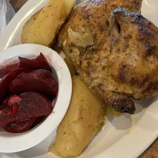 Greek chicken - side of  beets