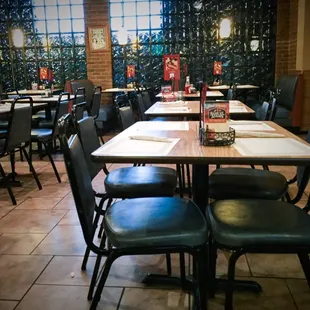 Interior of the restaurant.