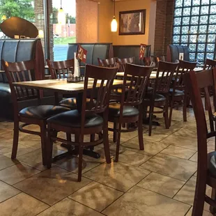 Interior of restaurant.