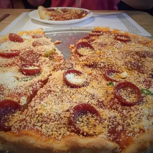 Old World Pizza w/ pepperoni 12"