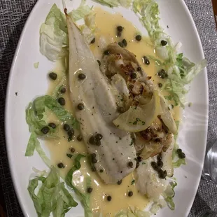 Flounder with stuffed crab