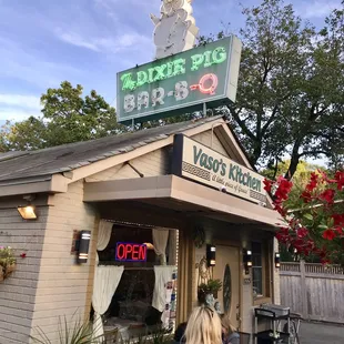 The outside is as unique and interesting as the food. Definitely try this place!