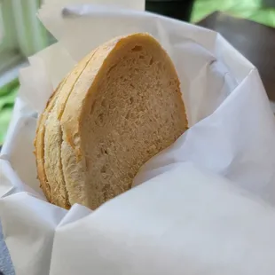Warm, complimentary bread