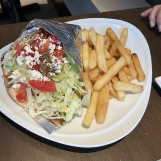 Gyro Sandwich with Fries