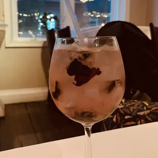 MEDITERRANEAN BLUEBERRY CRUSH - Blueberry Vodka & Pink Lemonade, Garnished With Fresh Blueberries