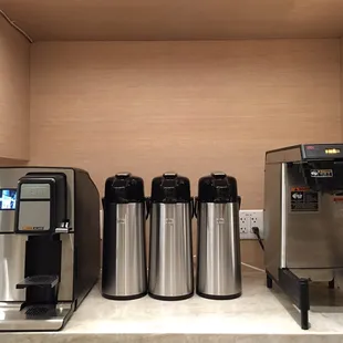 Vasquez Coffee Office Bar Featuring Artisan Roasted Touch Screen One Cup / Multiple Cup Coffee With Hot / Chilled Filtered Hydration.