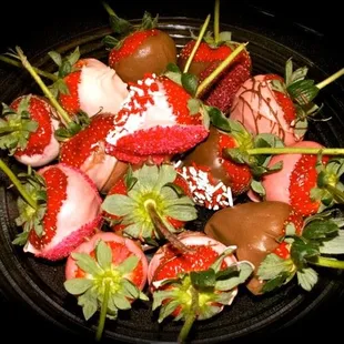 Dipped strawberries
