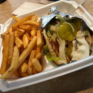 Mediterranean Chicken Gyro