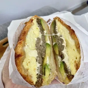 Croissant Breakfast Sandwich #12 w/ Avocado