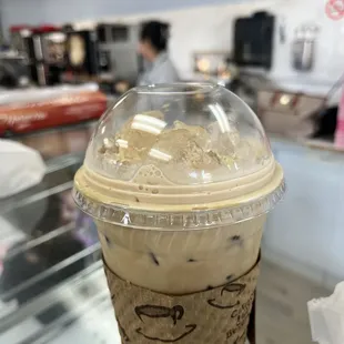 iced coffee with half and half