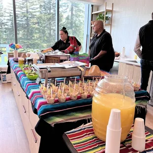 Taco Bar, Chips, Salsa &amp; Elote cups!