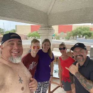 Vatos Tacos - Shawn, his lady, Shannon, Ryon, and me