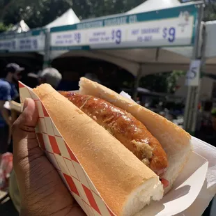 Crawfish Sausage Po'boy @ French Quarter Fest '23