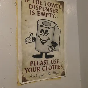 Classic for a New Orleans bathroom. There were hand towels, just FYI!