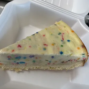 Birthday cake cheesecake!