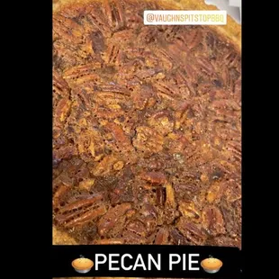 Pecan pie in the case today!