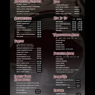 New menu!!!