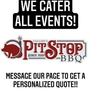 We cater ALL event sizes! Message us or reach out on Facebook to receive your personalized quote!
