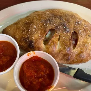 Calzone w/an extra sauce