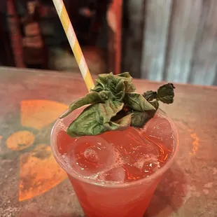 This was way too sweet the strawberry gin drink