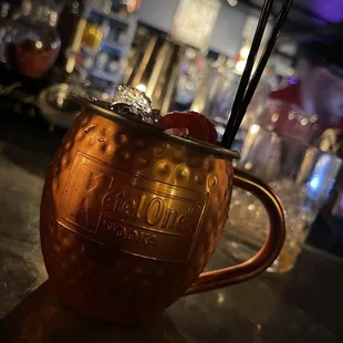 Wild Mare - 21Seeds Grapefruit Hisbiscus Blanco Tequila, Raspberry, Lemon, Mint, Orgeat, Ginger Beer