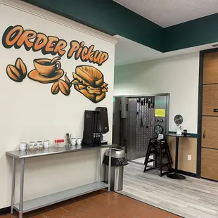 Pickup area with the vault in the background