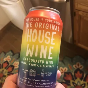 a can of house wine