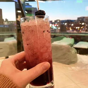 Blackberry Thyme NA Mule Mocktail