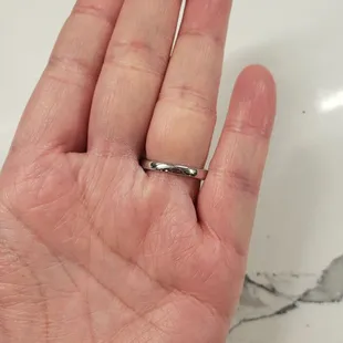 Very good job with ring resizing.  Sorry for my dry hands.