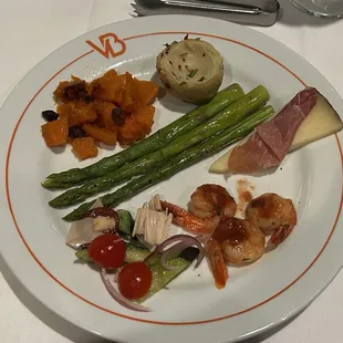 Appetizers from salad bar