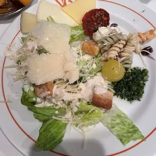 I personally loved the salad bar where I could make my own cesar salad. The best part is the real Parmesan at the very end!