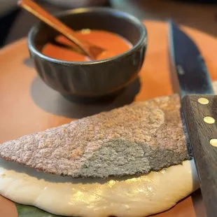 Quesadilla was good, could have used a protein