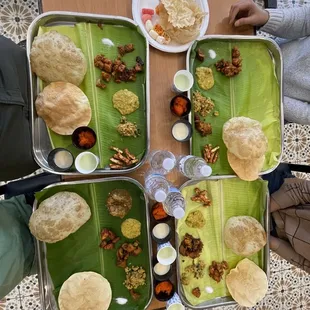 a variety of food items