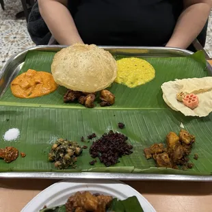 Banana Leaf Tray Lunch