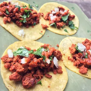 Our famous Tacos Al Pastor!