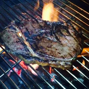 Grass Fed Steak seared at 8 hundo