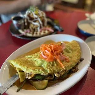 savory breakfast crepe