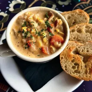 food, soups and chowder
