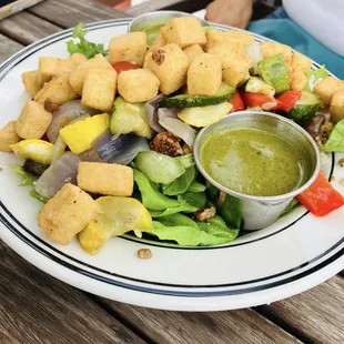Roasted vegetable salad w/ tofu