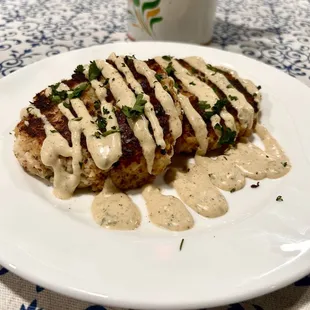 Krabcakes with remoulade (vegan and gluten free)