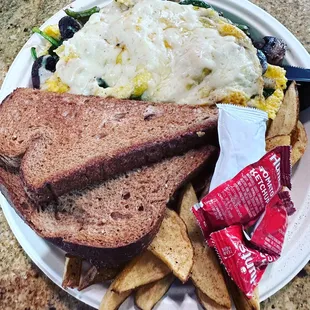 Spinach and Mushroom Omelet