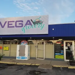 the front of the store