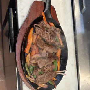 Fajitas de asada riquísimas