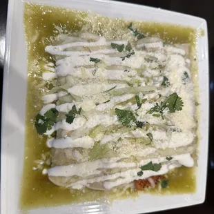 Enchiladas verdes