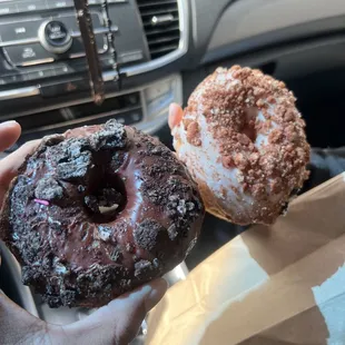 Oreo and cinnamon donut